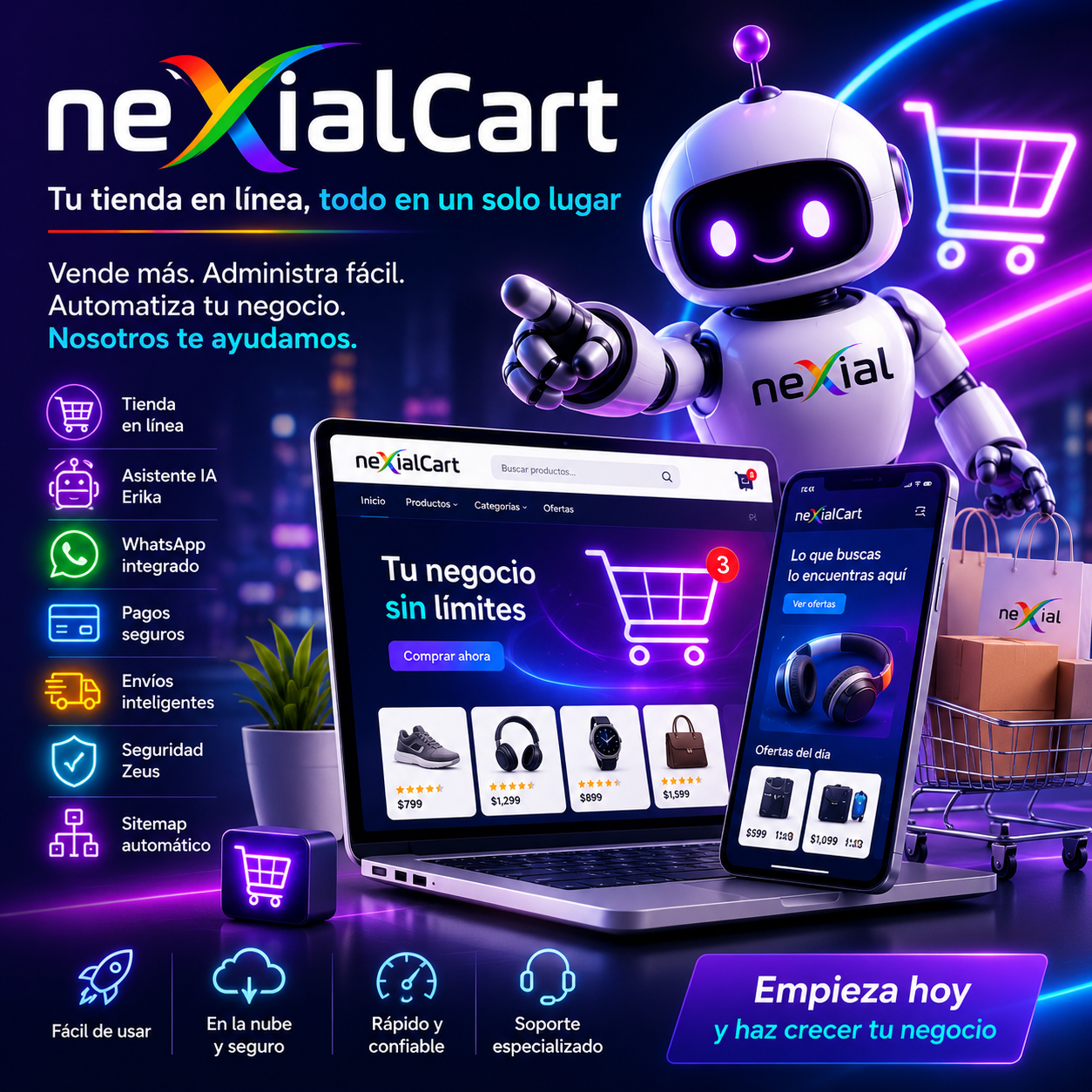 Tiendas en línea con Nexial Labs